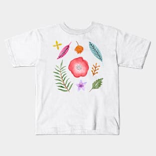 Pastel floral pattern Kids T-Shirt